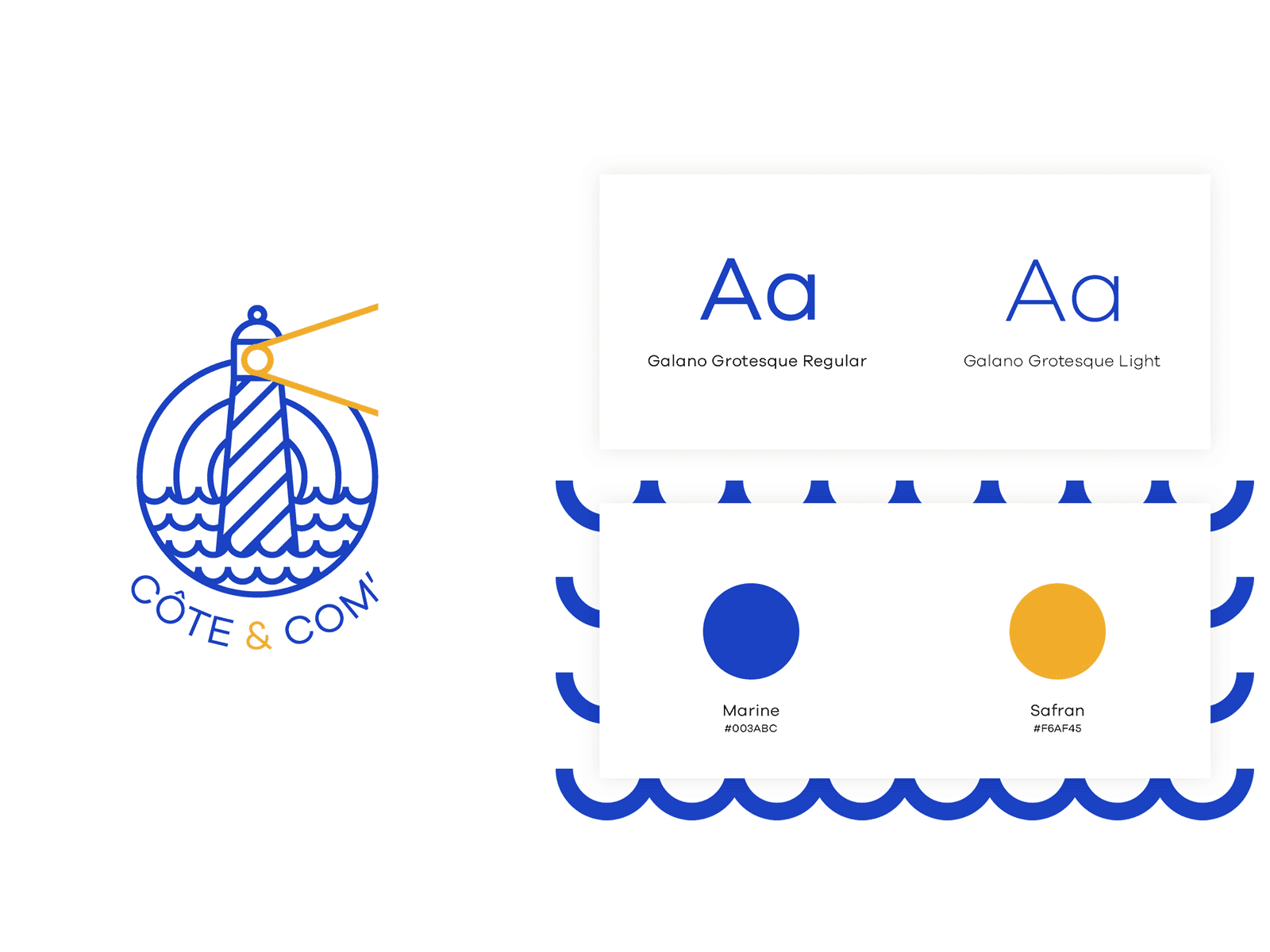 brand identity Côte et Com